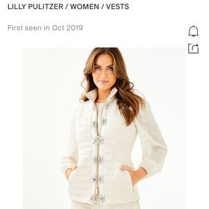 Lilly Pulitzer novella vest ISO